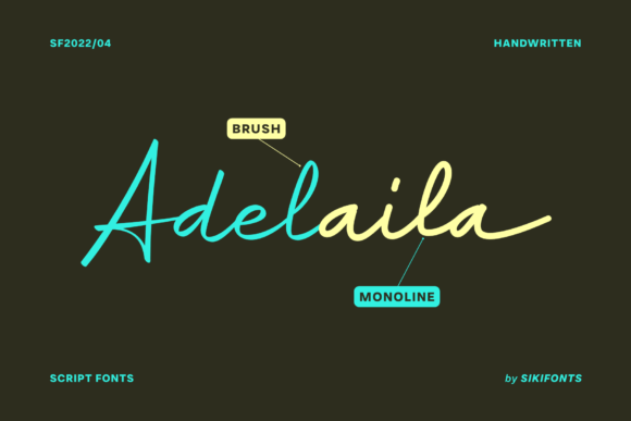 Adelaila: A Graceful Script Font