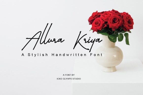 Allura Kriya: A Handwritten Font That Makes Your Brand Feel Thoughtful