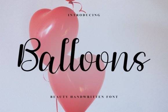 Balloons: A Handwritten Font for Web Design