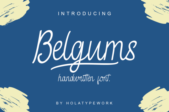 Belgums: A Modern Handwriting Font