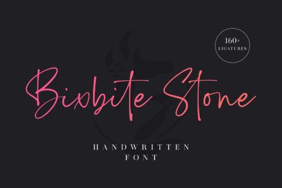 Bixbite Stone: A Flowing Script for Creative Projects