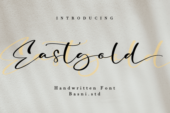 Eastgold: A Handwritten Font for Creative Projects