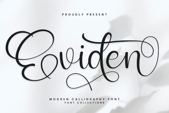 Eviden: A Delicate Handwritten Font for Thoughtful Branding