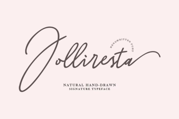 Jolliresta: A Flowing Handwritten Font