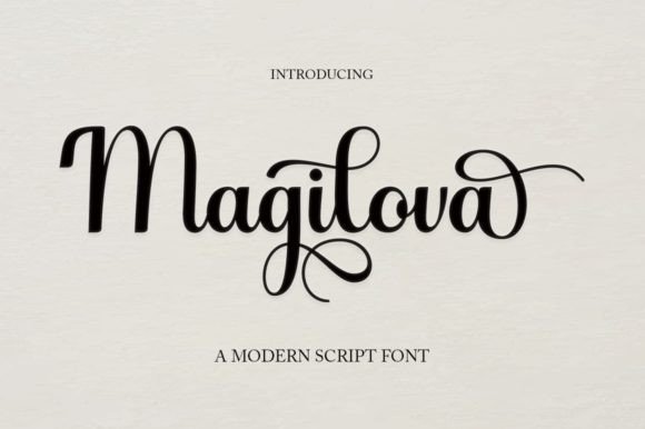 Magilova: A Romantic Font for Business Branding