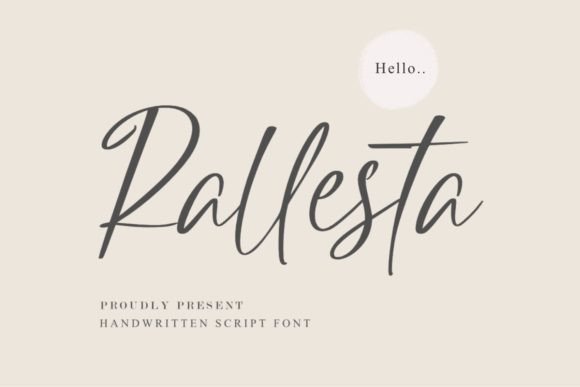 Rallesta: A Luxurious Handwritten Font