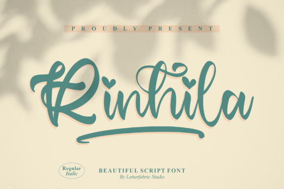 Rinhila Handwritten Font for Small Business Branding
