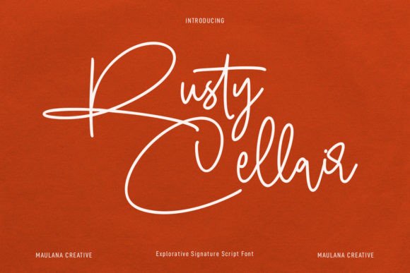 Rusty Cellair: A Bold Script for Branding