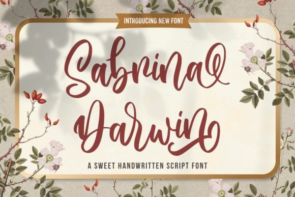 Sabrina Darwin Font for Creative Projects