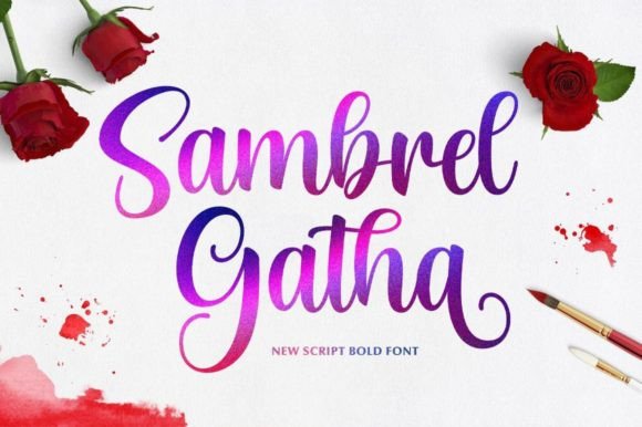 Sambrel Gatha: A Thoughtful Script Font for Editorial Warmth