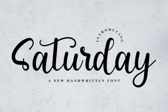 Saturdays: A Handwritten Font for Elegant Design