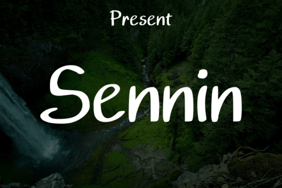 Sennin Font: Elegant Script for Creative Makers