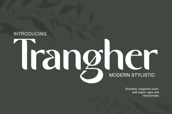 Trangher: A Modern Slab Serif Font That Builds Brand Trust